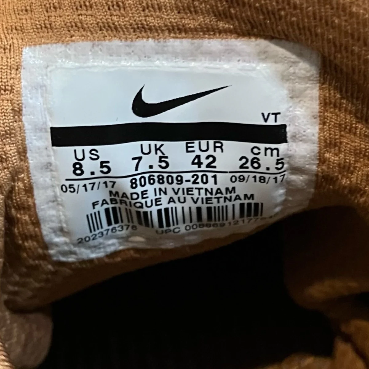 「Nike Air Max 95 SNEAKERBOOT FLAX」ハイカットスニーカー806809 201 - Image 8