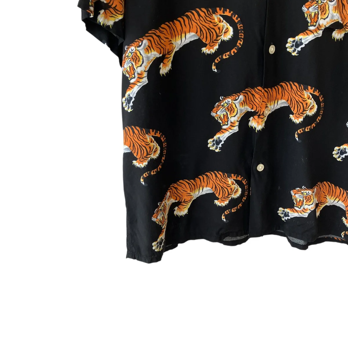 TIM LEHI / S/S HAWAIIAN SHIRT虎柄半袖シャツ - Image 4
