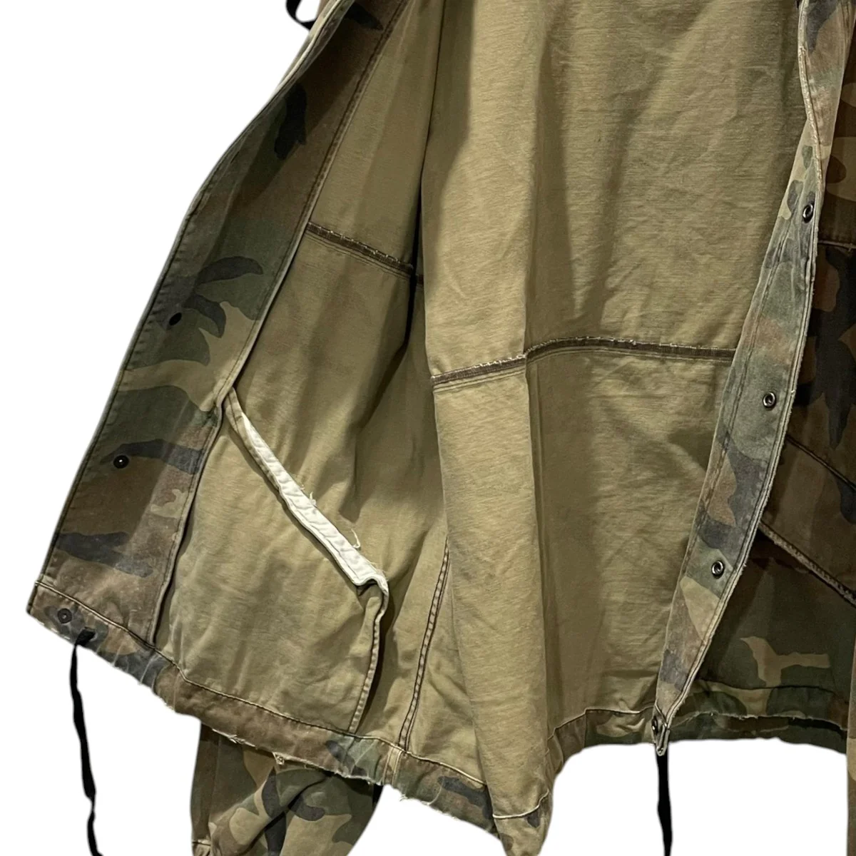 24AW カモフラ柄加工ジップアップフーデッドジャケット CAMO HOODIE JACKET カモフーディジャケット ANC-SH47-A - Image 4