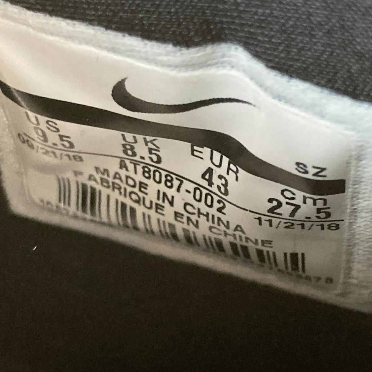 Air Fear Of God RaidハイカットスニーカーAT8087-002 - Image 6