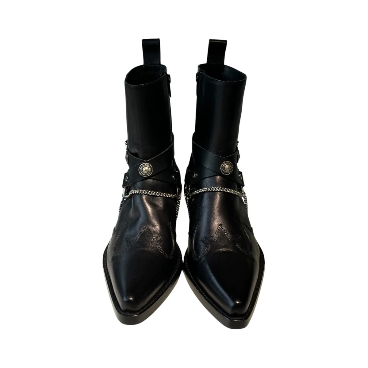 IEVA SANTIAGS ANKLE BOOTS WITH BELTSジョッパーブーツ2502-W-A06-LT168-099 - Image 3