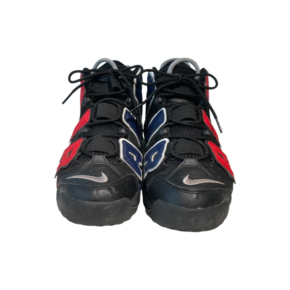 Air More Uptempo ’96 Black and University RedハイカットスニーカーDJ4400-001 - Image 3