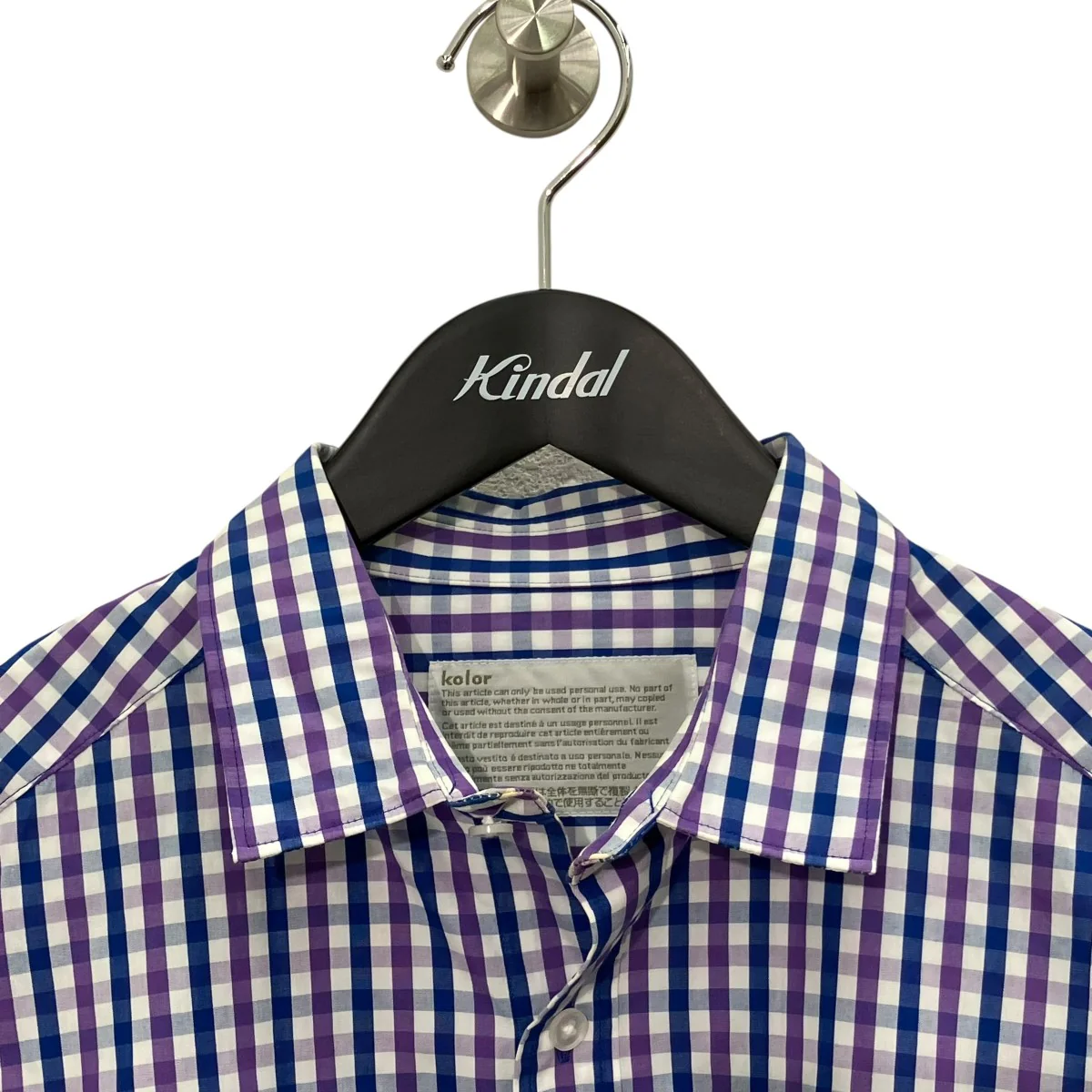 Gingham Check SHIRTギンガムチェック長袖シャツ23SCM-B08115 - Image 3