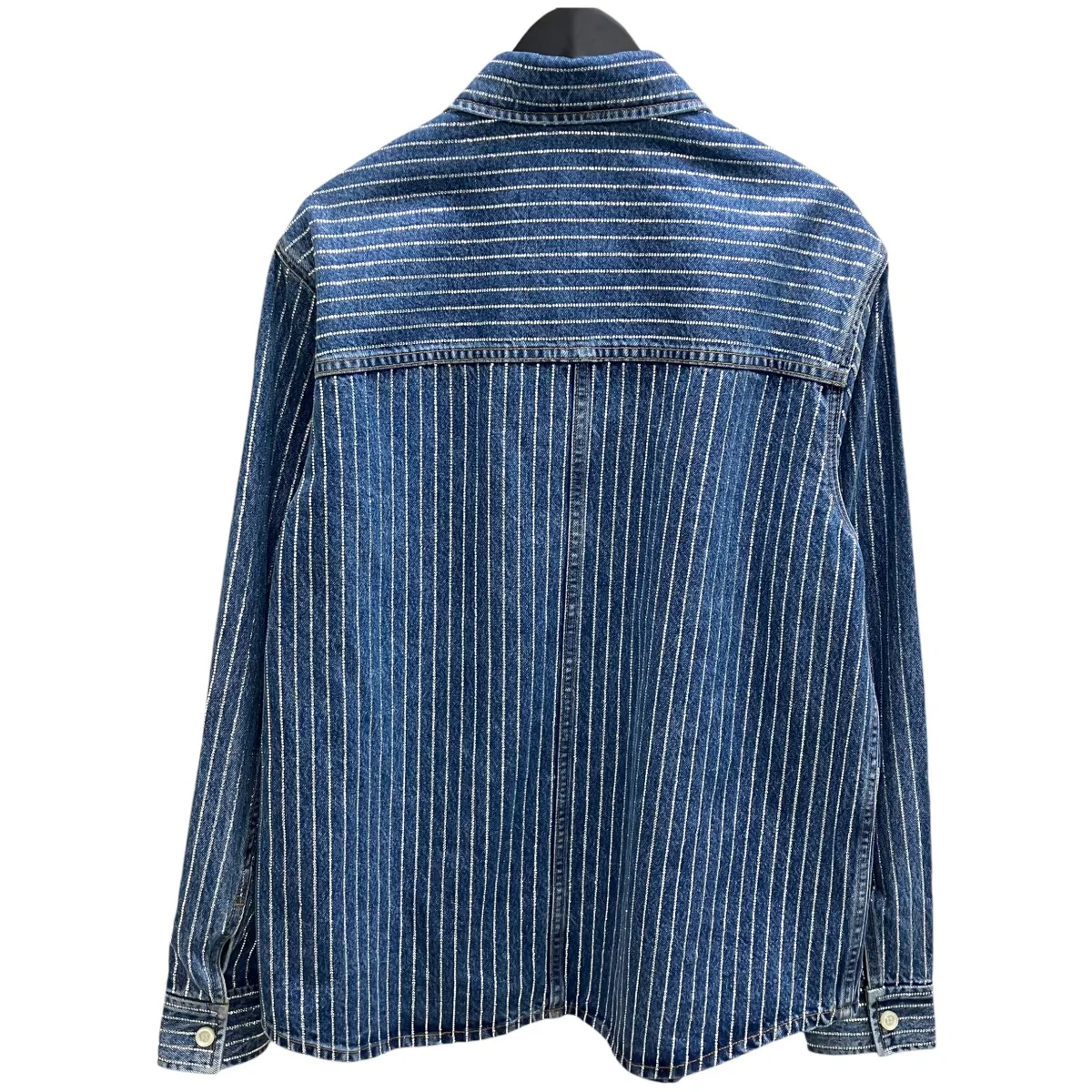 【Striped Buttoned Oversized Denim Shirt】 デニムシャツ - Image 3