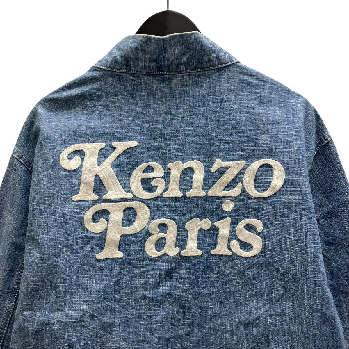 STONE BLEACHED BLUE DENIM KIMONO JACKET キモノデニムジャケット - Image 4