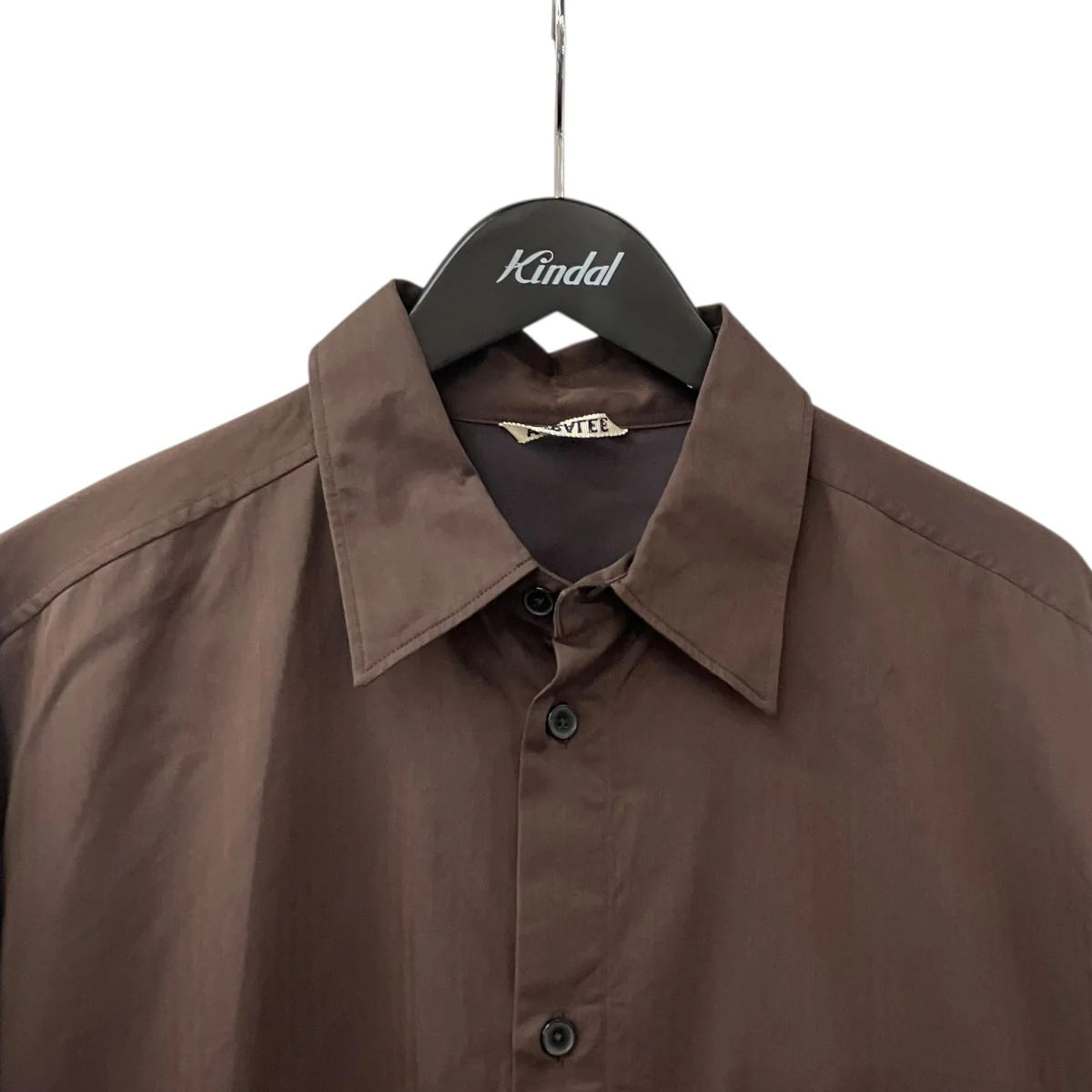 A22SS02FH WASHED FINX HERRINGBONE HALF SLEEVED SHIRTS半袖シャツ - Image 3