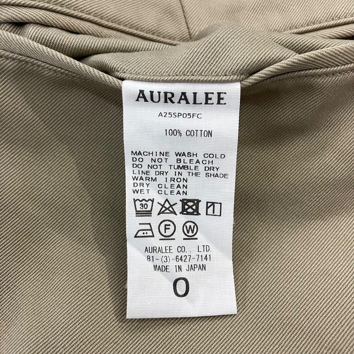 A25SP05FC WASHED FINX CHINO ONE-TUCK PANTSチノパン - Image 6