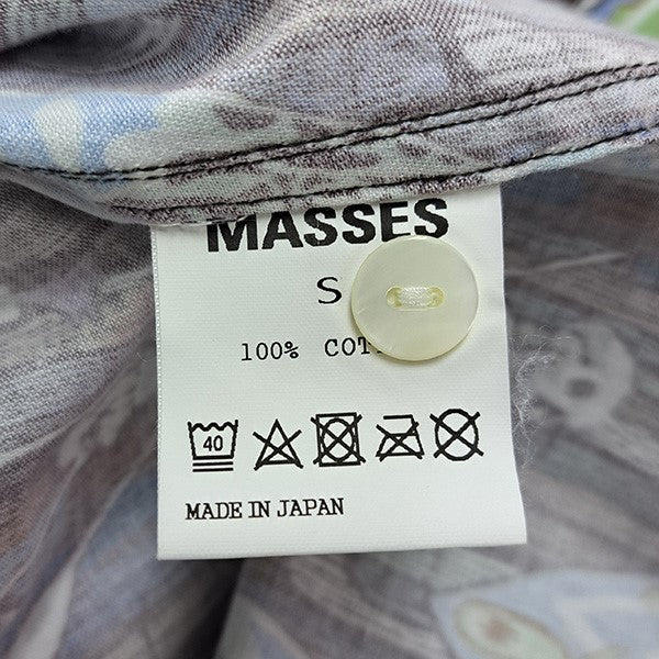 半袖総柄シャツ　プリントオープンカラーシャツ - Image 5
