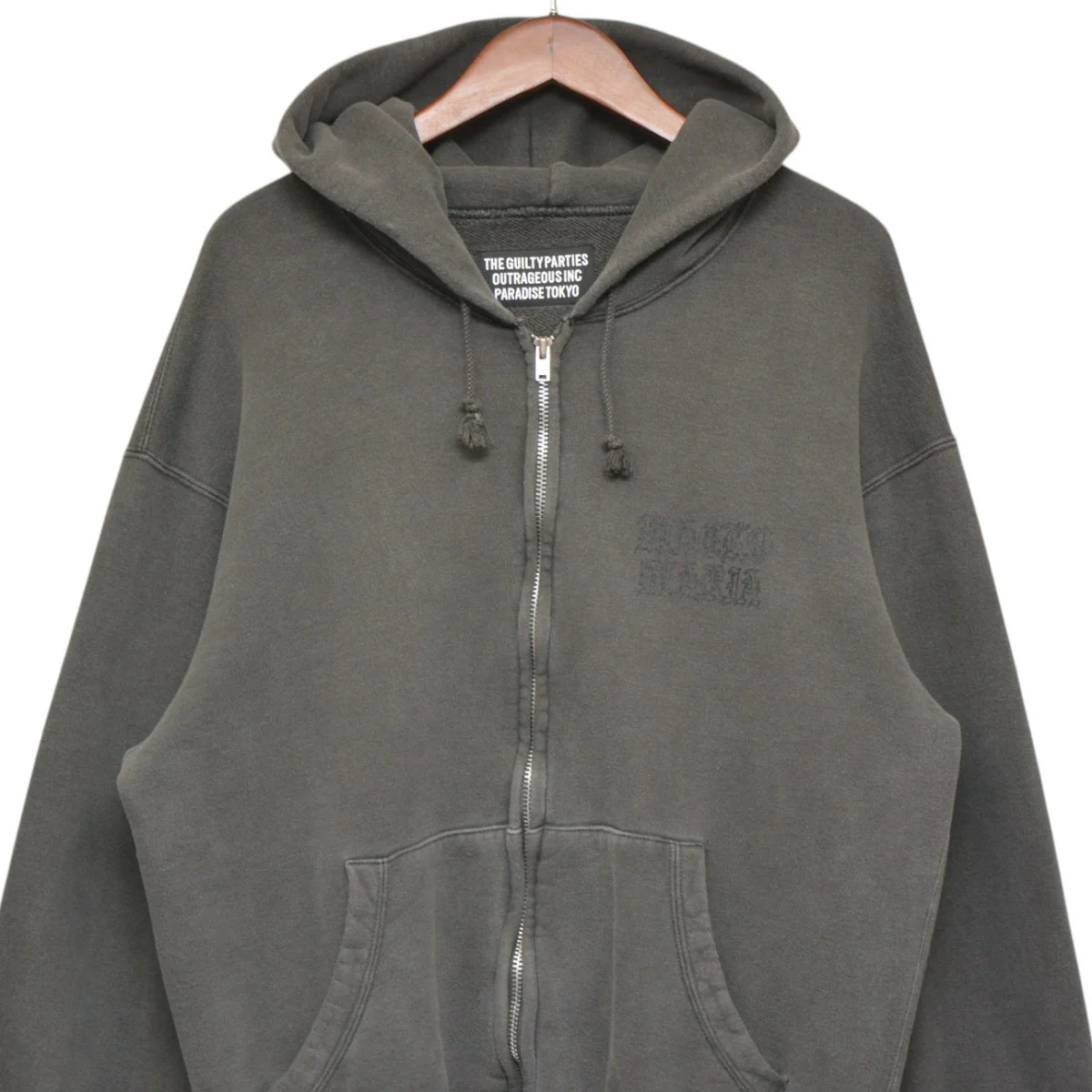 2026SS WASHED HEAVY WEIGHT ZIP HOODED SWEAT SHIRT ウォッシュドヘビーウェイトジップフーデッドスウェットシャツ パーカー 26SSE-WMC-SS01 - Image 3
