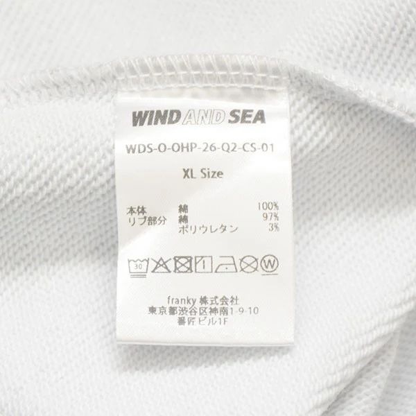 OG SEA LOGO HOODIE SWEATSHIRT ロゴプリントプルオーバーパーカー スウェット WDS-O-OHP-26-Q2-CS-01 - Image 7