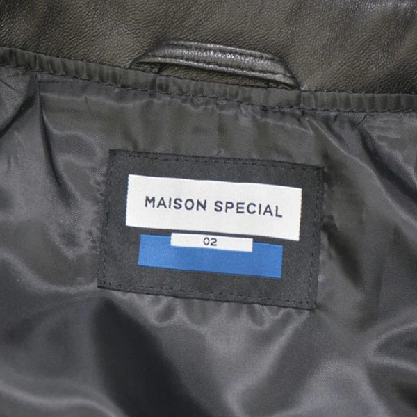 2025SS Sheep Leather Stand Collar Blouson ラムレザージャケット ブルゾン 11259211201 - Image 5