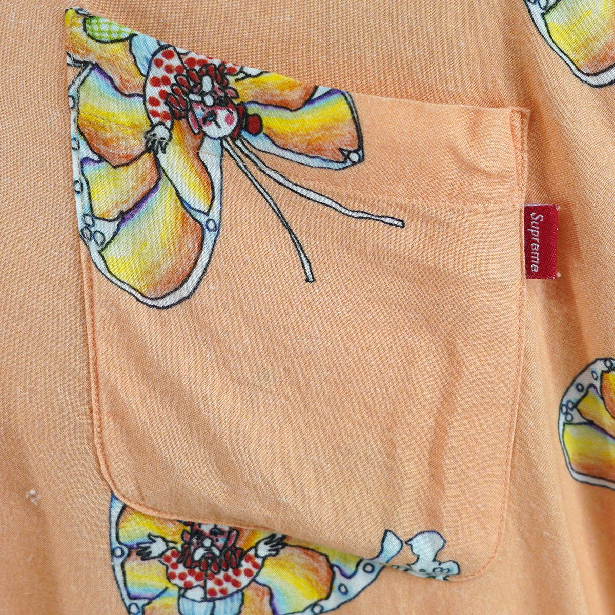 16SS Gonz Butterfly Shirtゴンズ バタフライ レーヨン 開襟 オープンカラー 半袖シャツ - Image 3