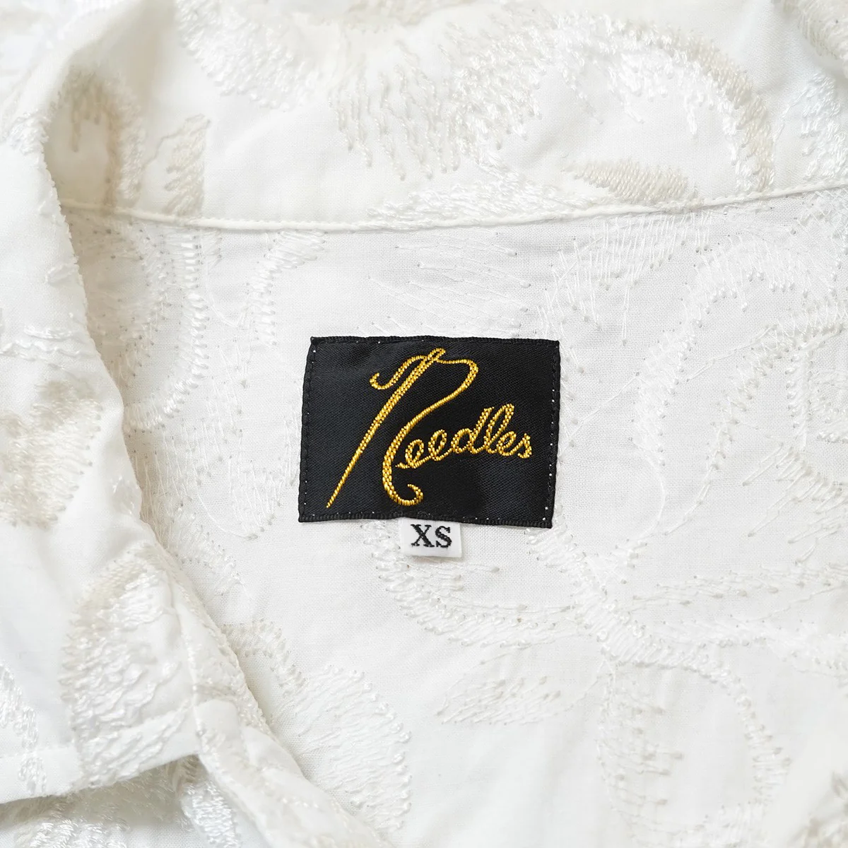 21SS Cabana Shirt - Cotton Cloth ／ Rose Emb．カバナ ローズ 半袖レースシャツ - Image 4