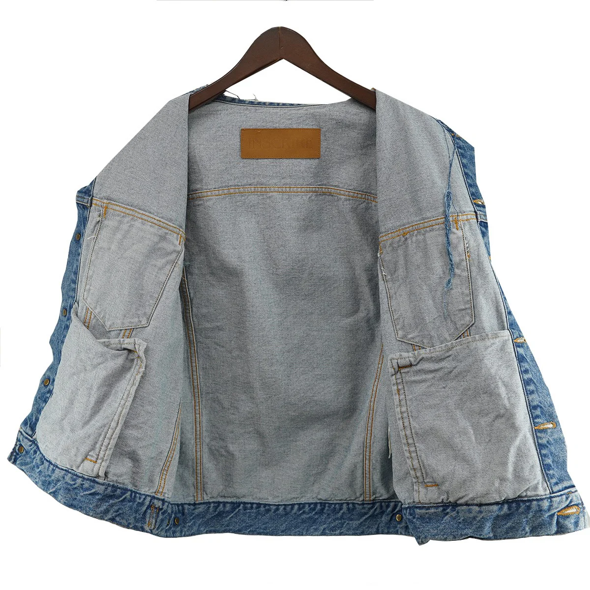 22SS Cut Off Trucker Jacketカットオフ トラッカー ジャケット デニム ノースリーブ スリーブレス ベスト - Image 4