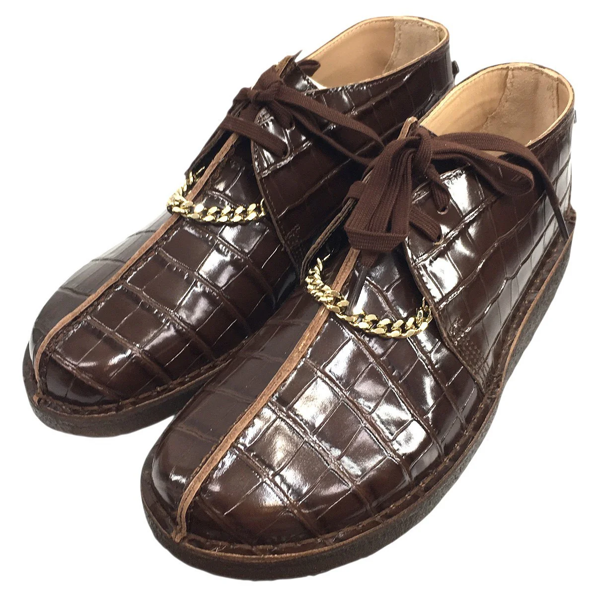 24AW Martine Rose × Clarks Desert Trekデザートトレック チェーン 型押し ブーツ シューズ 靴 - Image 3