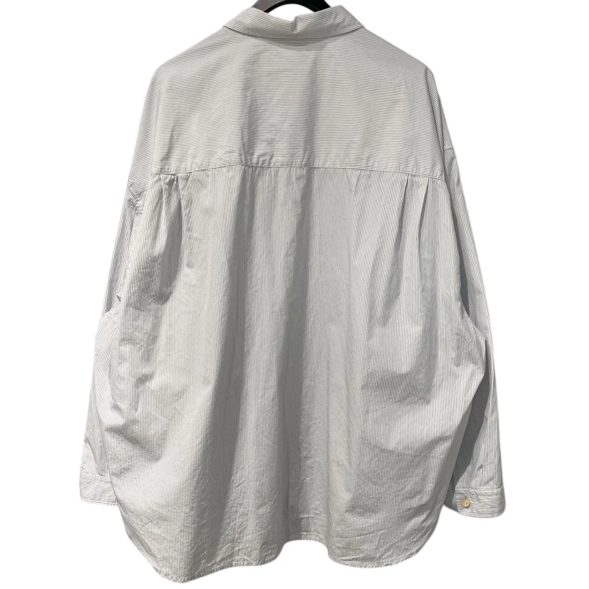 Wrist Patch Wide Shirt／Stripeオーバーサイズストライプシャツ - Image 3