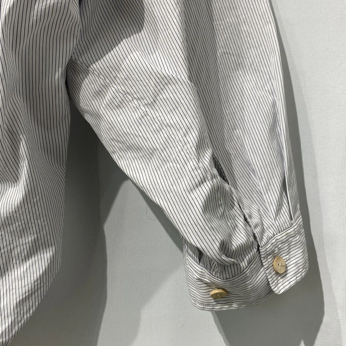 Wrist Patch Wide Shirt／Stripeオーバーサイズストライプシャツ - Image 6