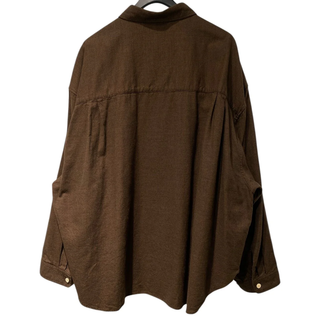 Wrist Patch Wide Shirt／Checkオーバーサイズチェックシャツ - Image 3