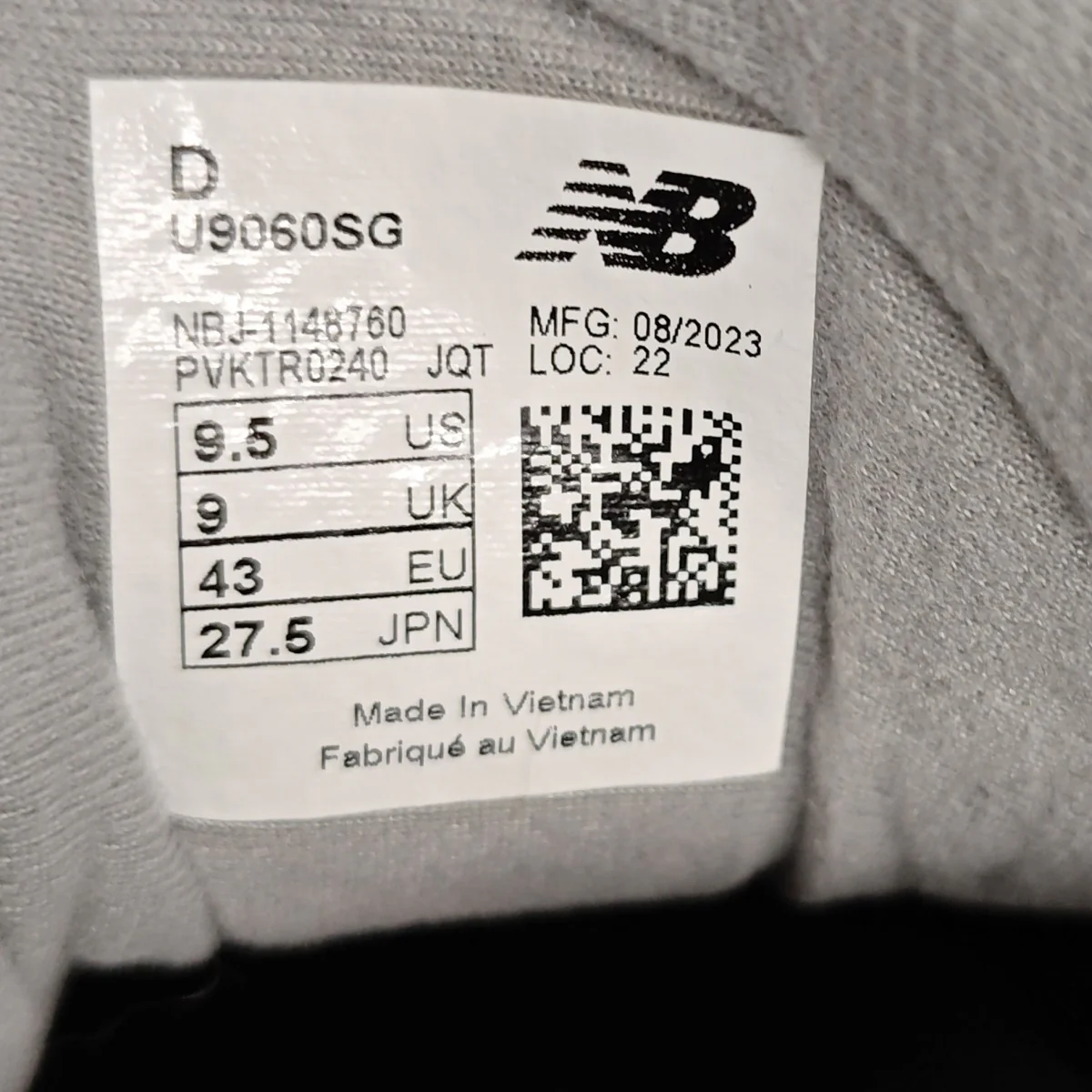 U9060SG GRAY ローカットスニーカー - Image 7
