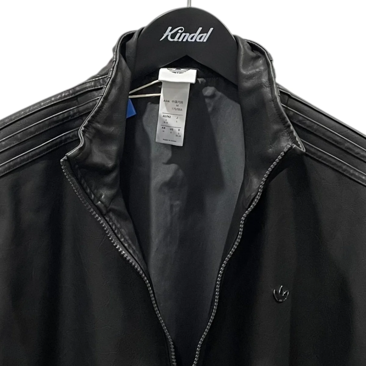 ジップアップジャケット LEATHER FIREBIRD OVERSIZED TRACK JACKET レザー ファイヤーバード オーバーサイズ トラックジャケット JW7326 - Image 3