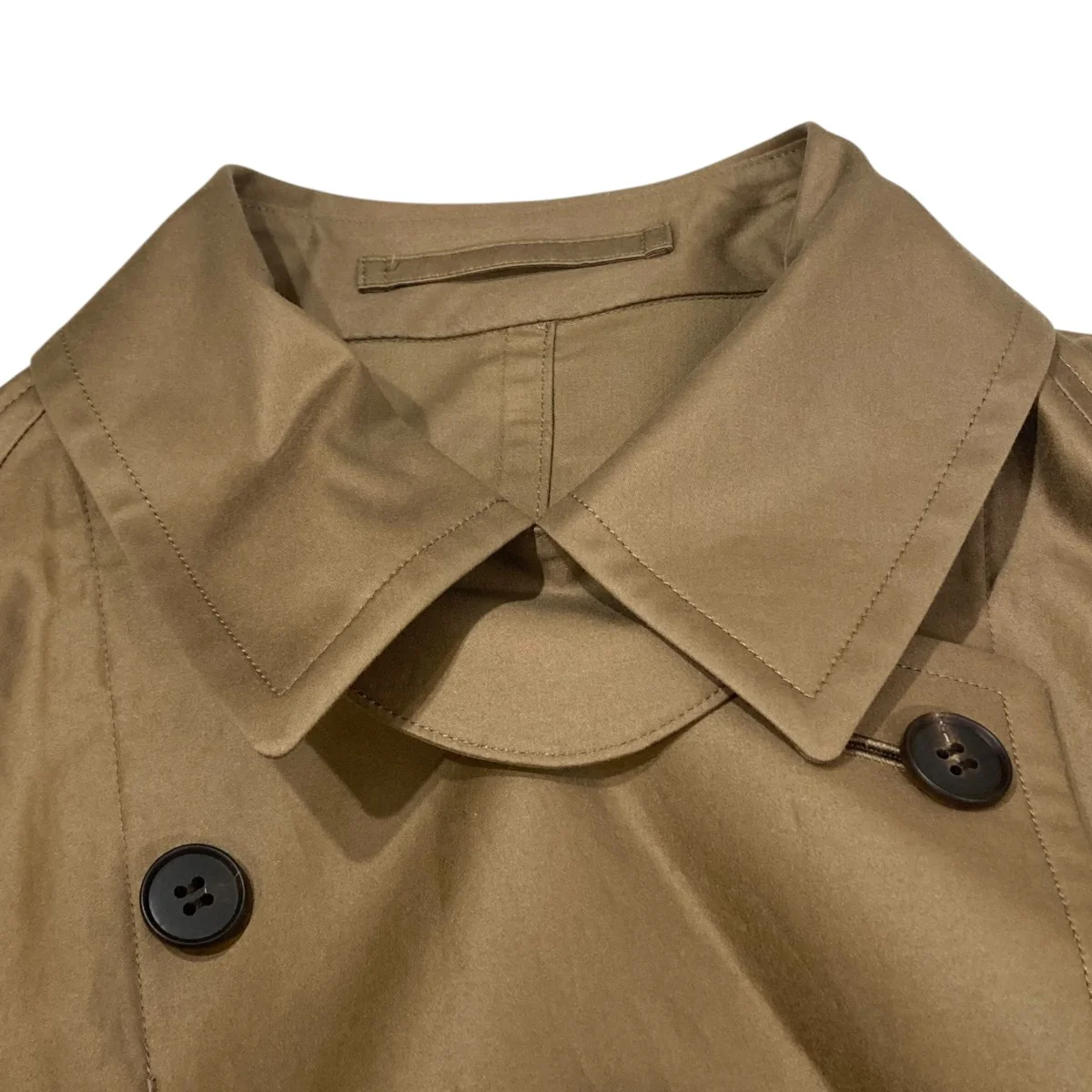 TECHNICAL COTTON UNLINED TRENCH COATコート252-07-0003 - Image 3