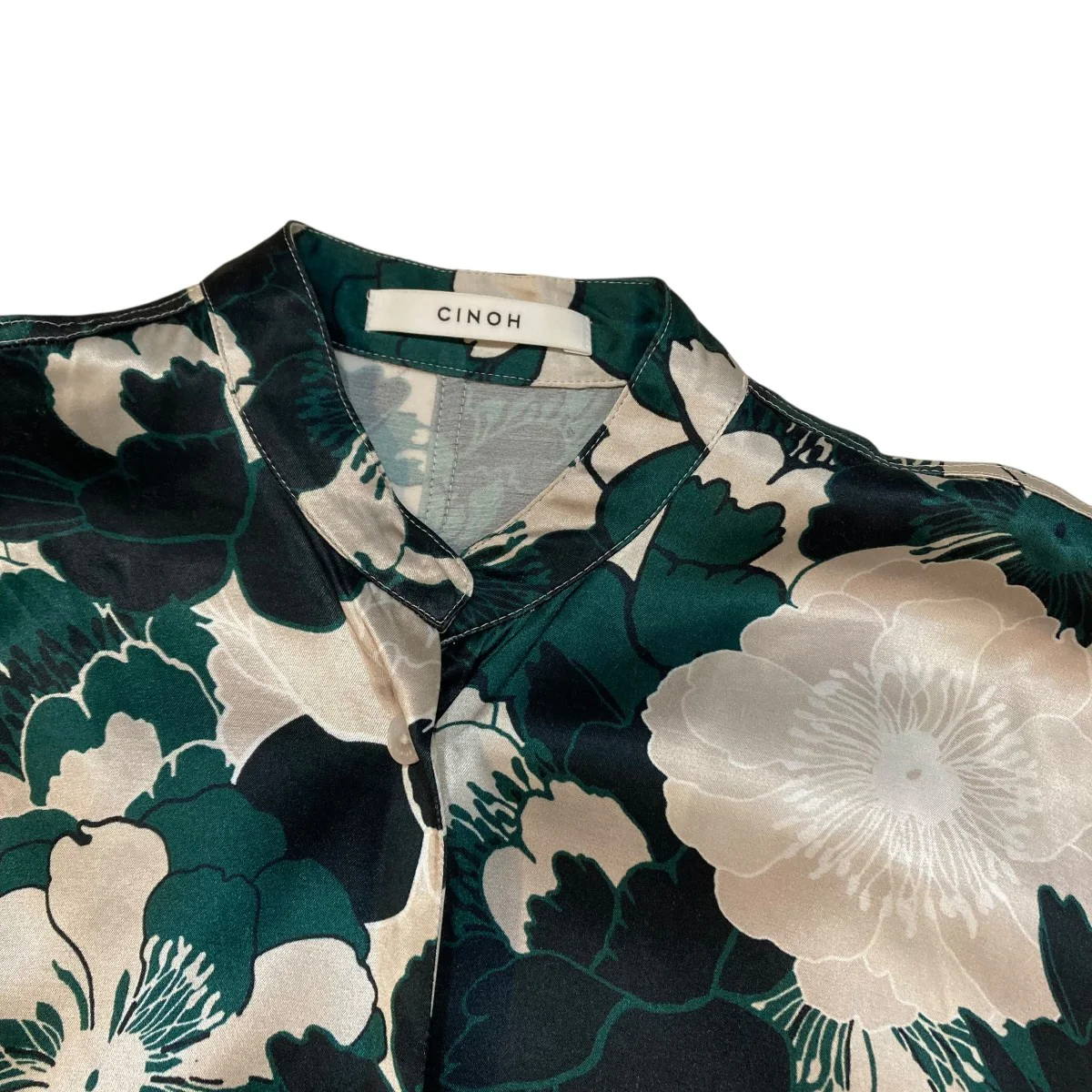 FLOWER PIRINT DRAPE BLOUSE半袖シャツ21SBL004 - Image 3