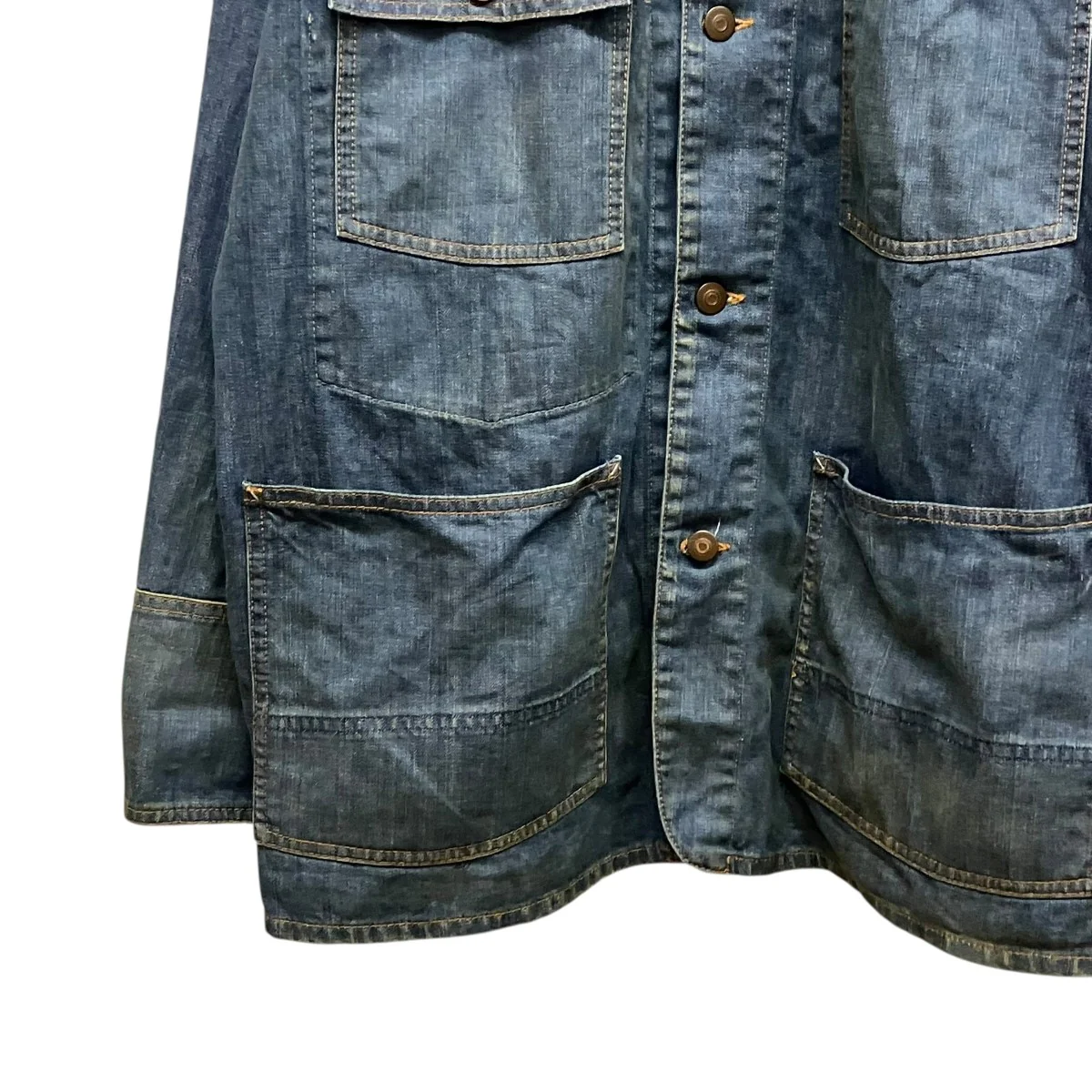 24SSDENIM SPORTS JACKET汚れ加工デニムジャケットS50AM0612 - Image 4