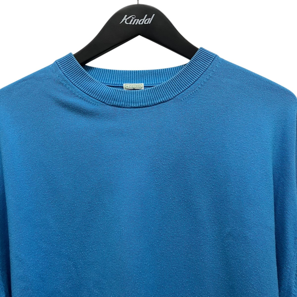 24SSCotton knit L S T-Shirtクルーネックニット長袖Tシャツ24SAP-03-06K - Image 3