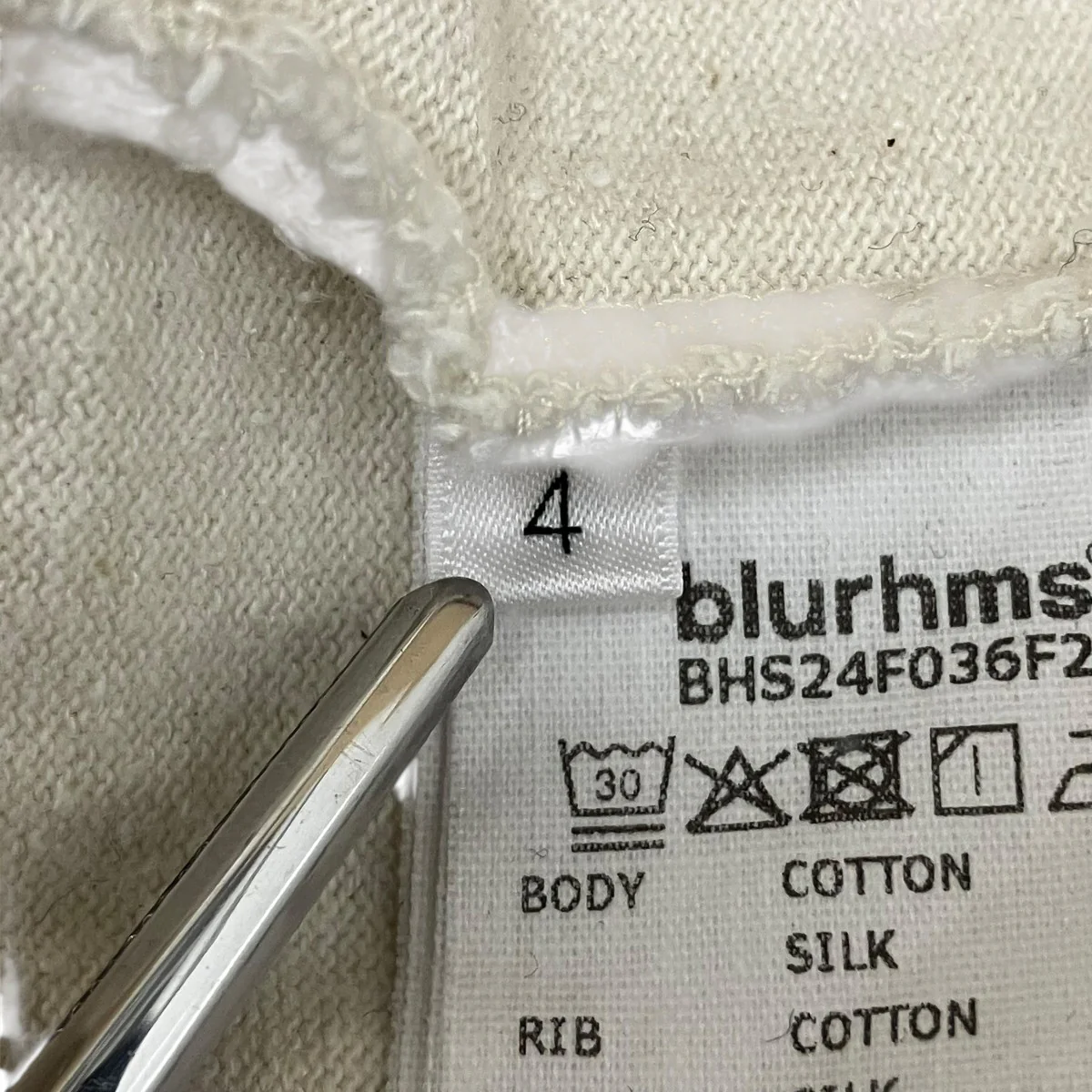 Silk Nep Baseball HenryヘンリーネックカットソーBHS24F036F25 - Image 7