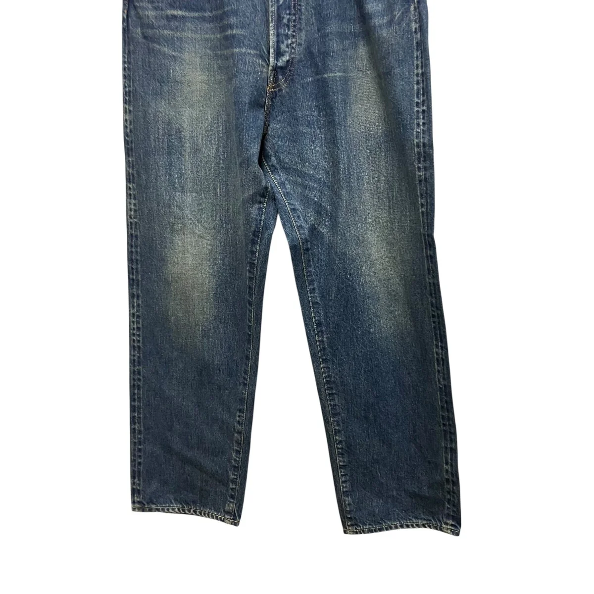 Washed Denim Wide PantsデニムパンツAP-4002 - Image 4