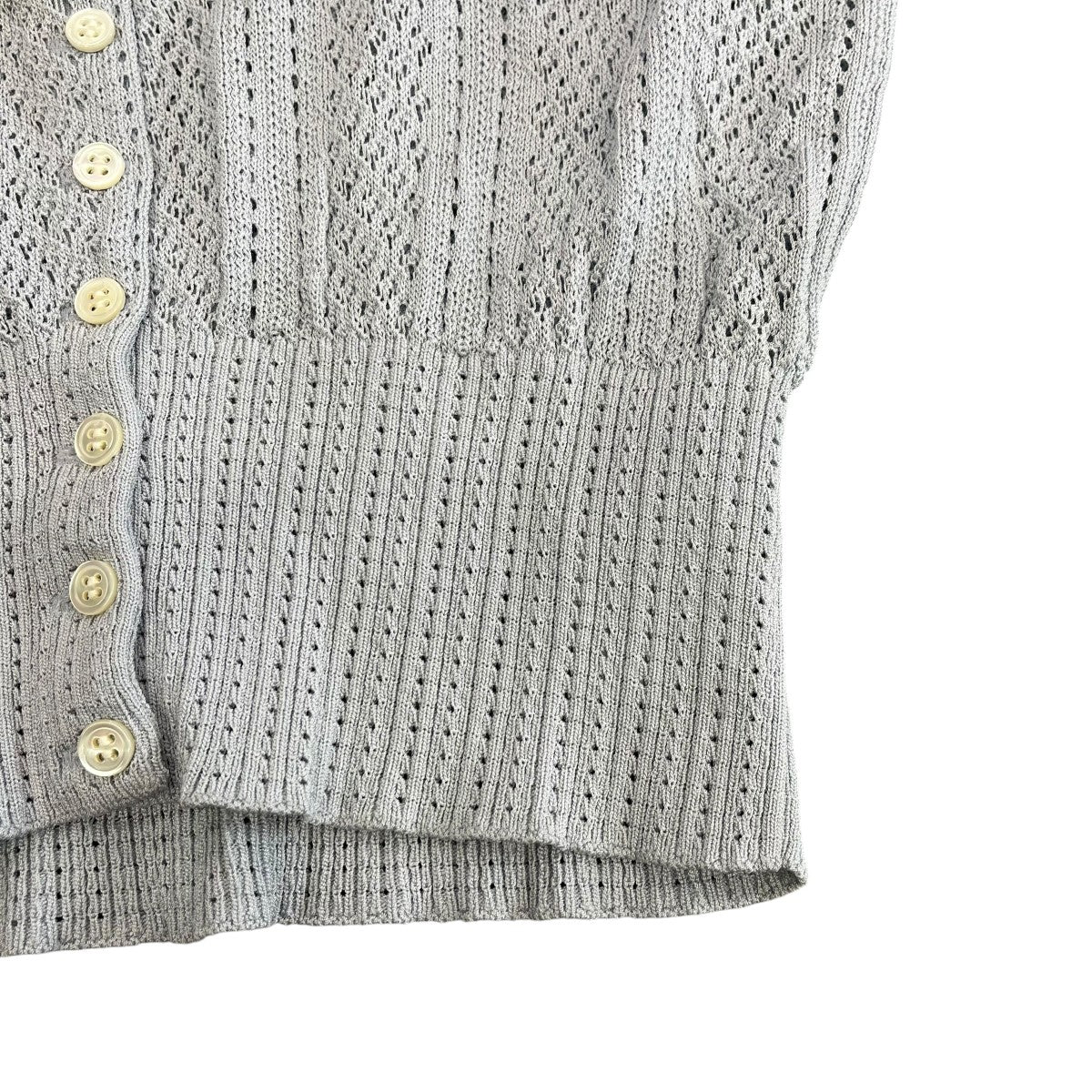 25SSLace Knit Short-Sleeved Cardigan半袖カーディガンFTC252-0701 - Image 5