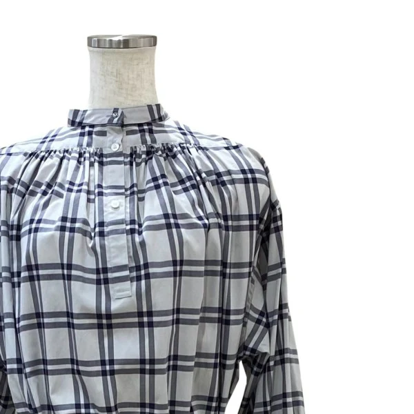 CHECKED BIB FRONT SHIRT DRESS202-15117 - Image 3