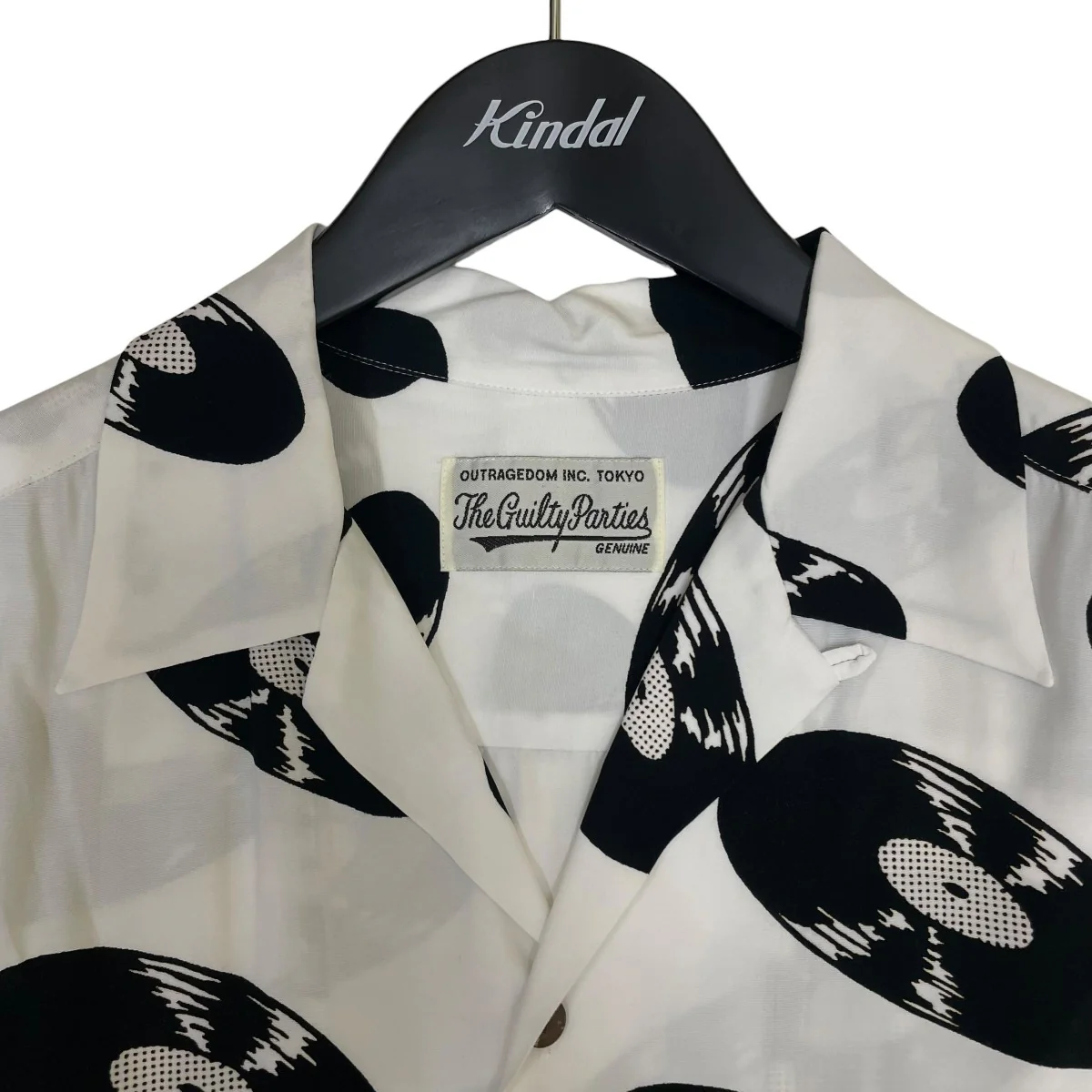 Record Hawaiian Shirtレコードプリント オープンカラーシャツ 半袖シャツ - Image 3