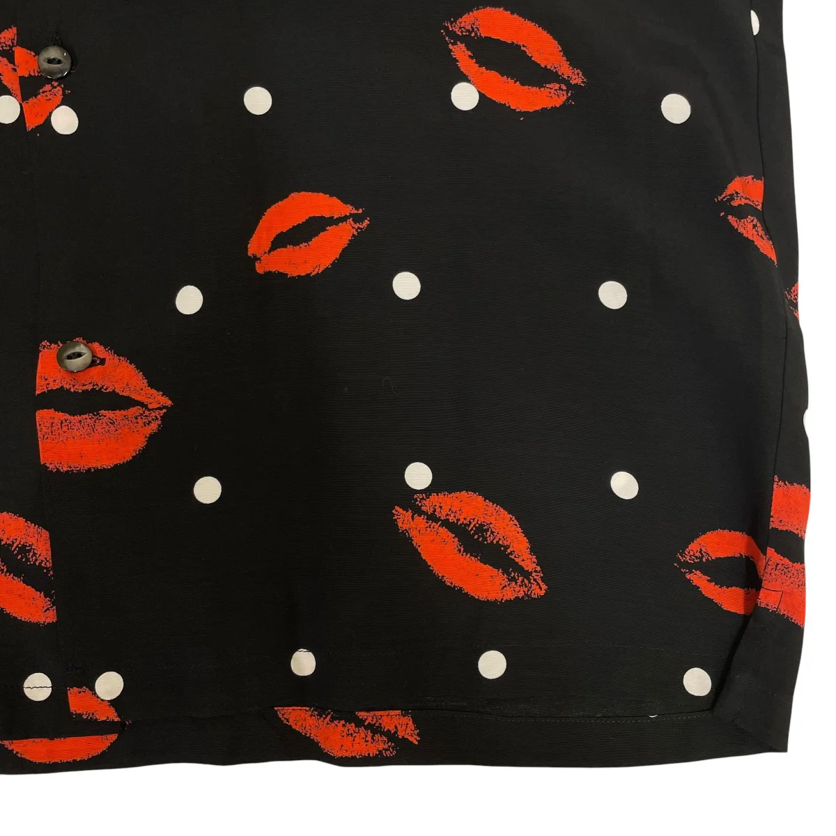 KISS SHORT SLEEVEドット柄 オープンカラーシャツ 半袖シャツ - Image 4