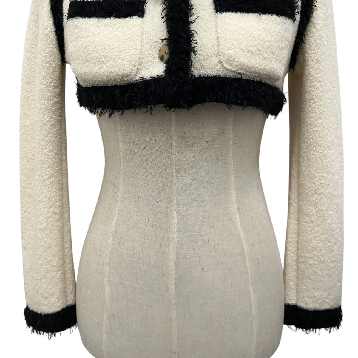 【BOUCLE KNIT SHORT JACKET】ブークルニットショートジャケットFTC254-0703 - Image 5