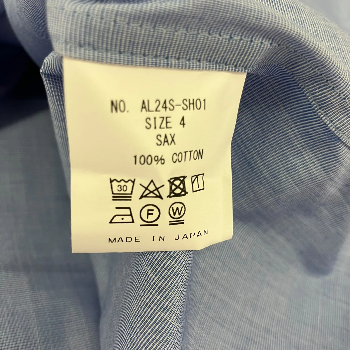 24SSStandard ShirtレギュラーカラーシャツAL24S-SH01 - Image 5